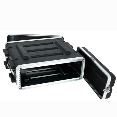 DJ /PA ABS 3U 19 ইঞ্চি র্যাক কেস টুইস্ট লক x 4 480X480x133MM